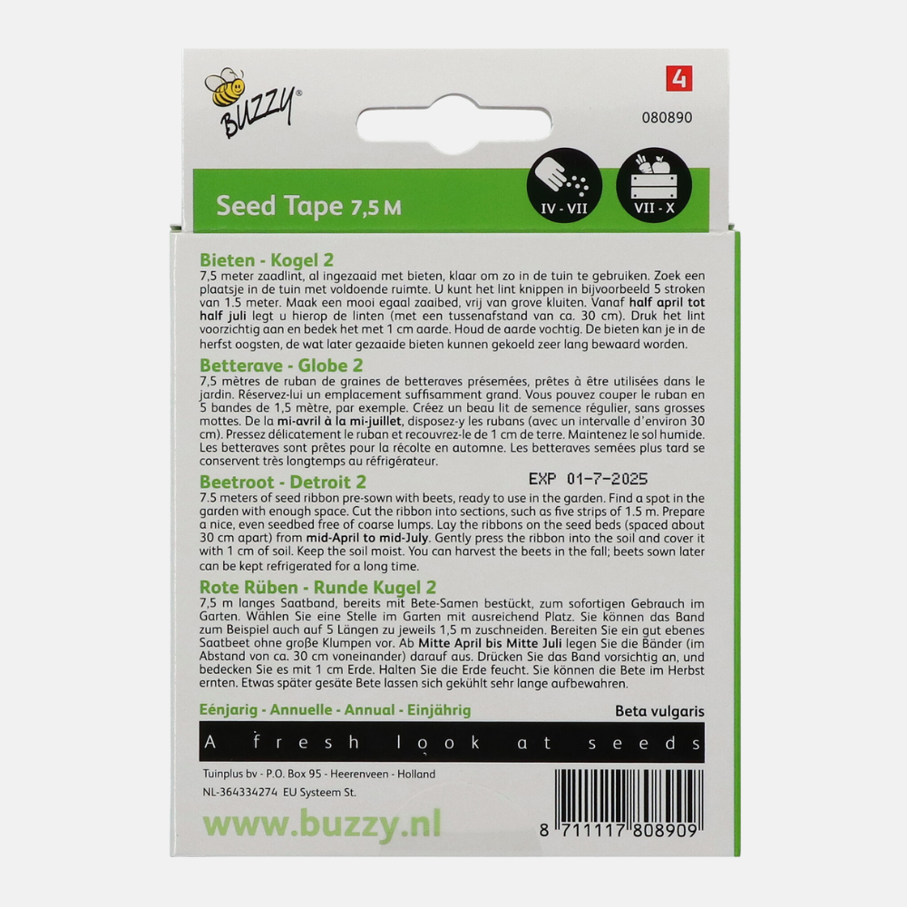 Buzzy® Zaadband Bieten Kogel 2