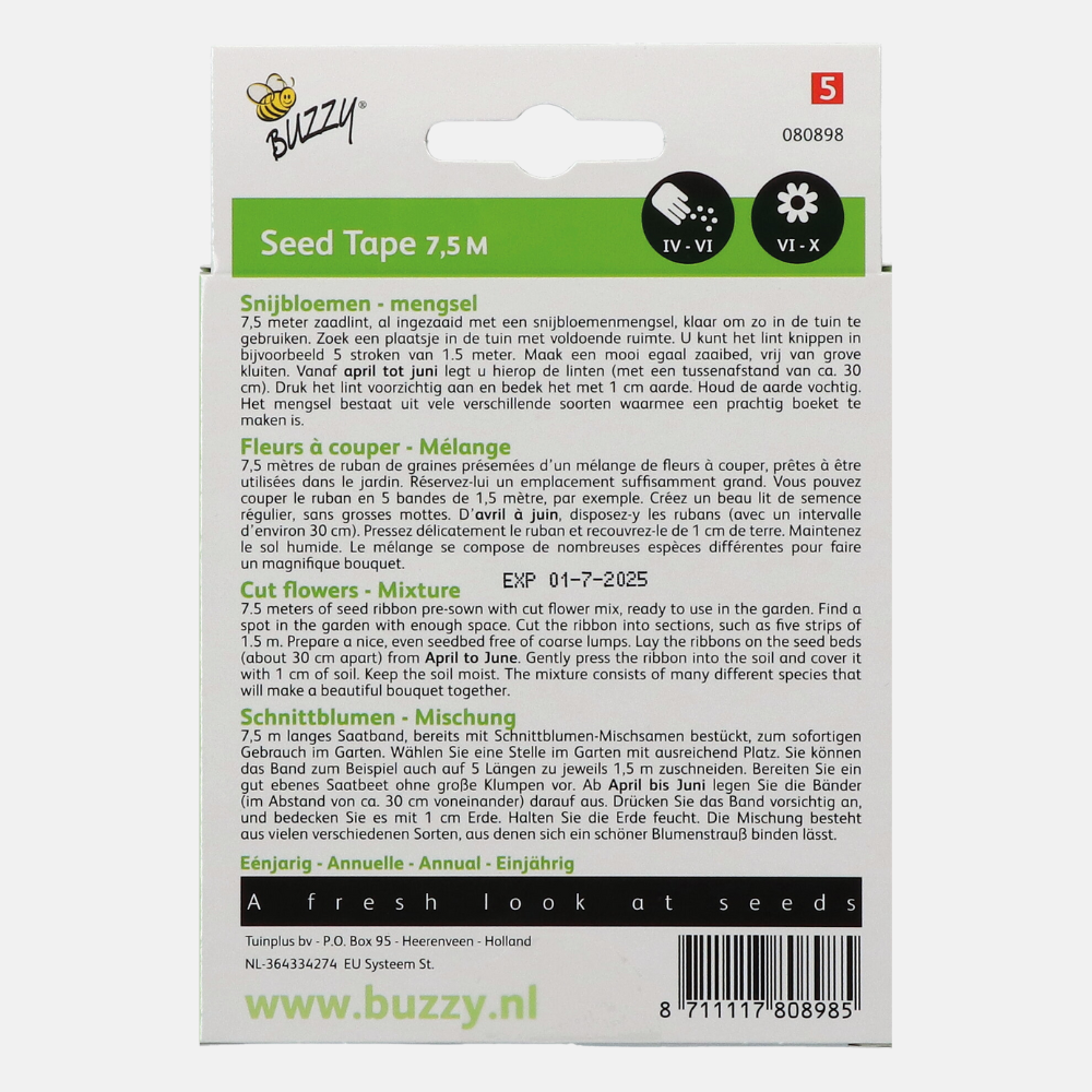 Buzzy® Zaadband Snijbloemen mengsel