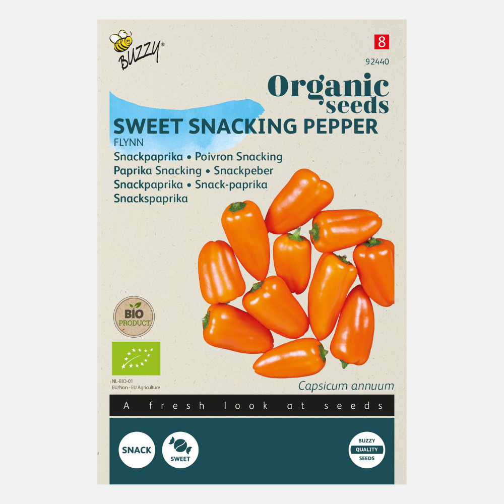 Buzzy Bio-Snack Paprika Flynn (BIO) orange – ca. 4 Samen