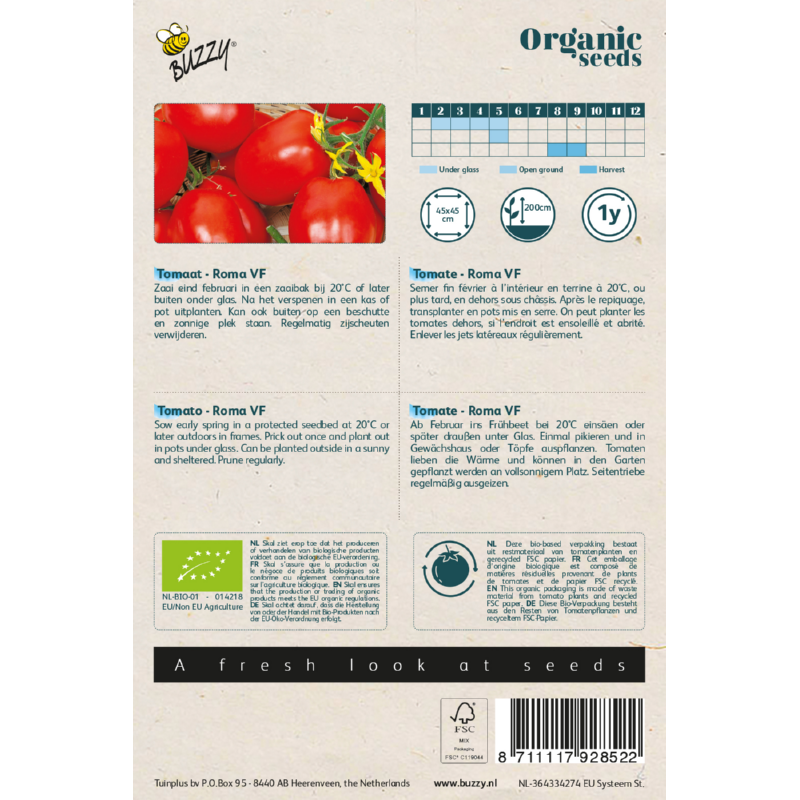 Buzzy Organic Tomaten Roma (BIO)