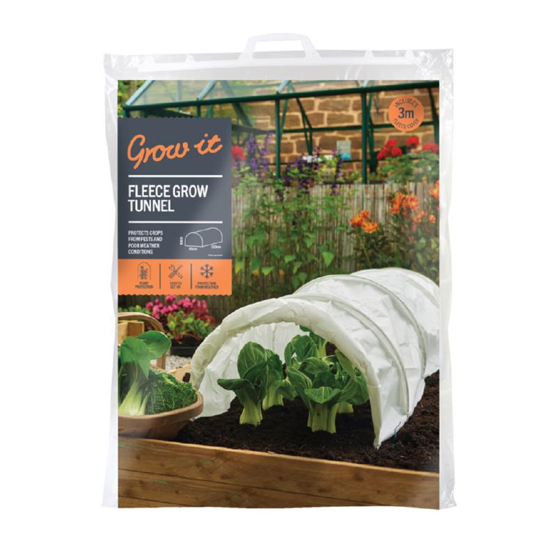 Tunnel de culture Grow-it avec toile polaire 3,10x0,50m