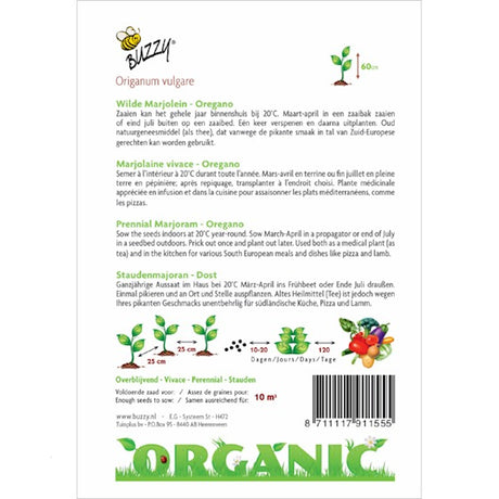 Organic Wilde Marjolein - Oregano BIO - inh.: 0.1 gram