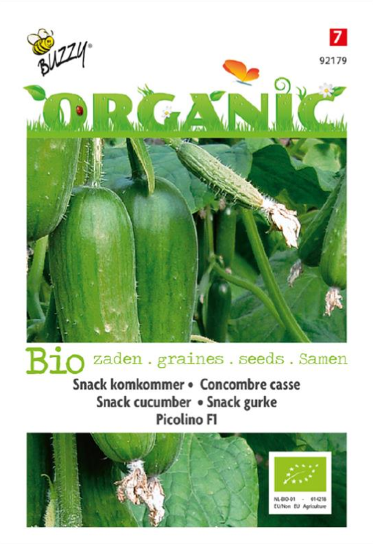 Organic BIO Snackkomkommer Picolino - 6 zaden