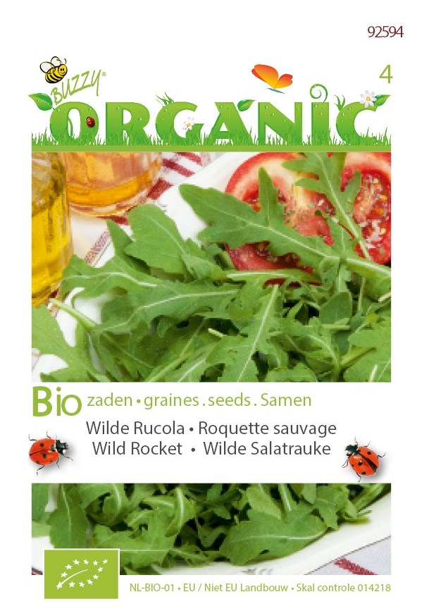 Rucola Wilde BIO zaden te koop op Moestuinweetjes.com