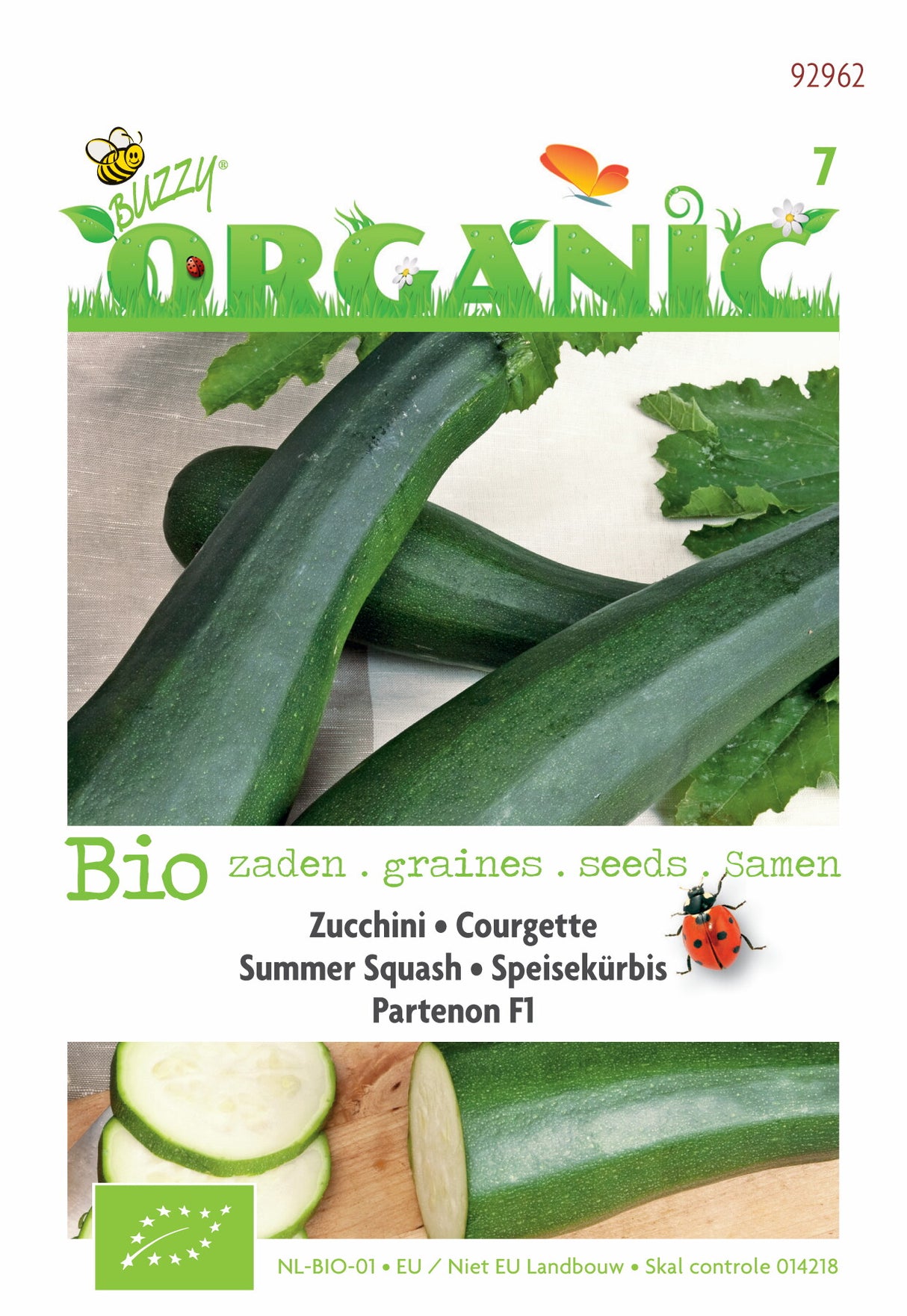 Buzzy Organic Courgette Partenon F1 (BIO)