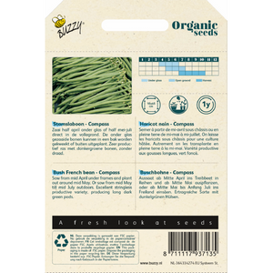 Buzzy® Haricots verts standards biologiques Compass 50g (BIO)