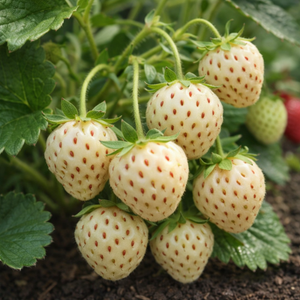Witte aardbei 'Snow White - P9 pot