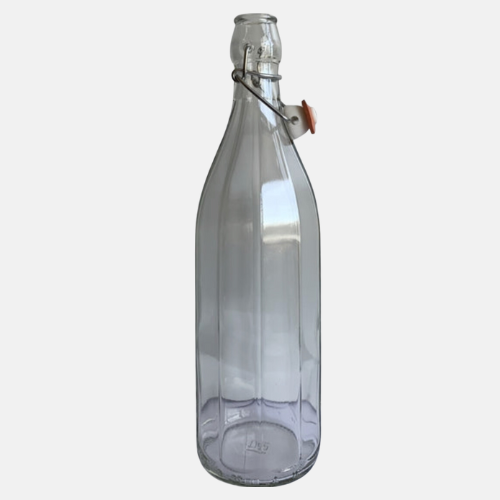 Swing top bottle 1 liter angular with swing top