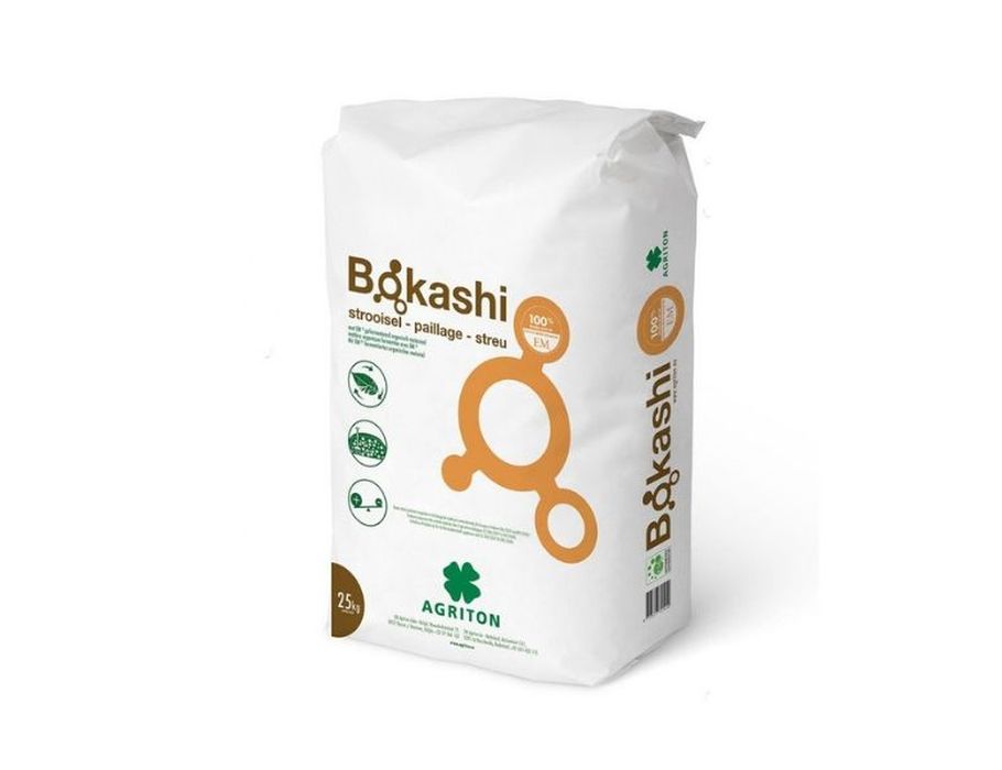 Bokashi-strooisel gefermenteerd organisch product met EM in korrel 25 kg