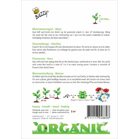 Buzzy organic Bloemenmengsel (BIO)