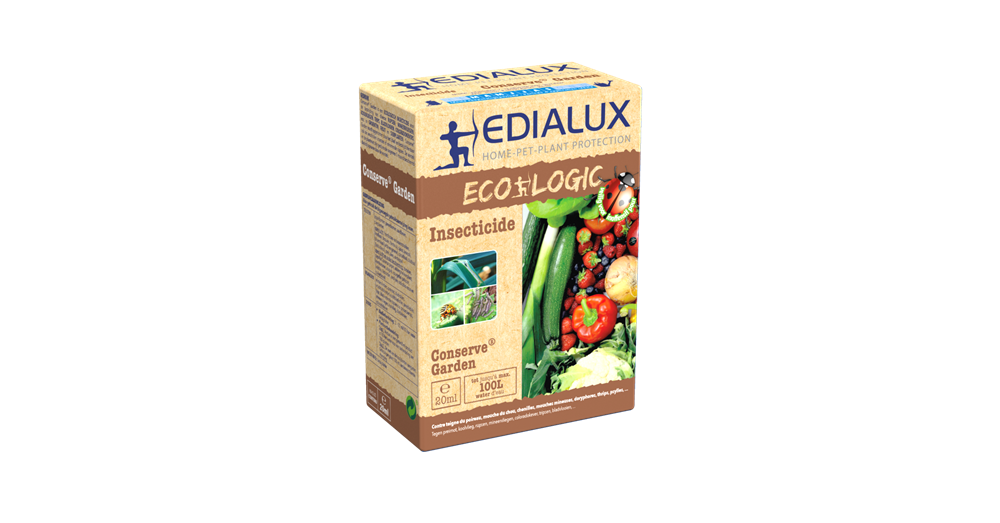 Edialux Conserve Ökologisches Insektizid für Gemüse, Obst und Zierpflanzen – 20 ml 