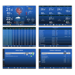 Station météo avancée 7 en 1 avec WiFi - consultable en ligne (GARNI 3015 Arcus)