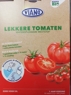 Oplosbare HAPPY BIO meststof Lekkere tomaten - 52 zakjes