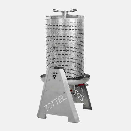 Stainless steel hydro press 35 liter with press bag, protective cover and press diaphragm