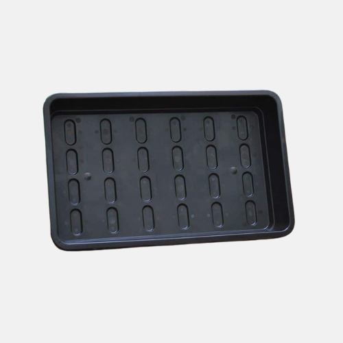 Kleine Aussaatschale 24 Löcher aus Hartplastik – 36,5 x 22 x 6 cm (2er-Set)