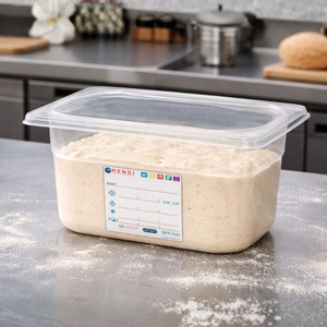 Deeg rijsbak met deksel - Smal model