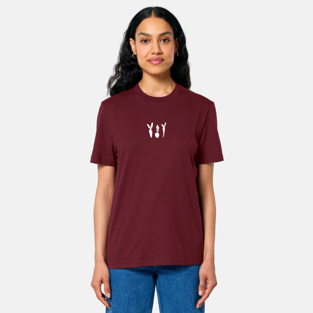 Unisex t-shirt - Wortels geborduurd