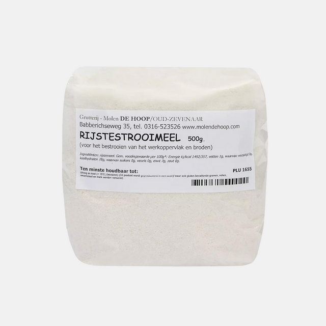 Rijstmeel / rijstestrooimeel 500gr - Glutenvrij