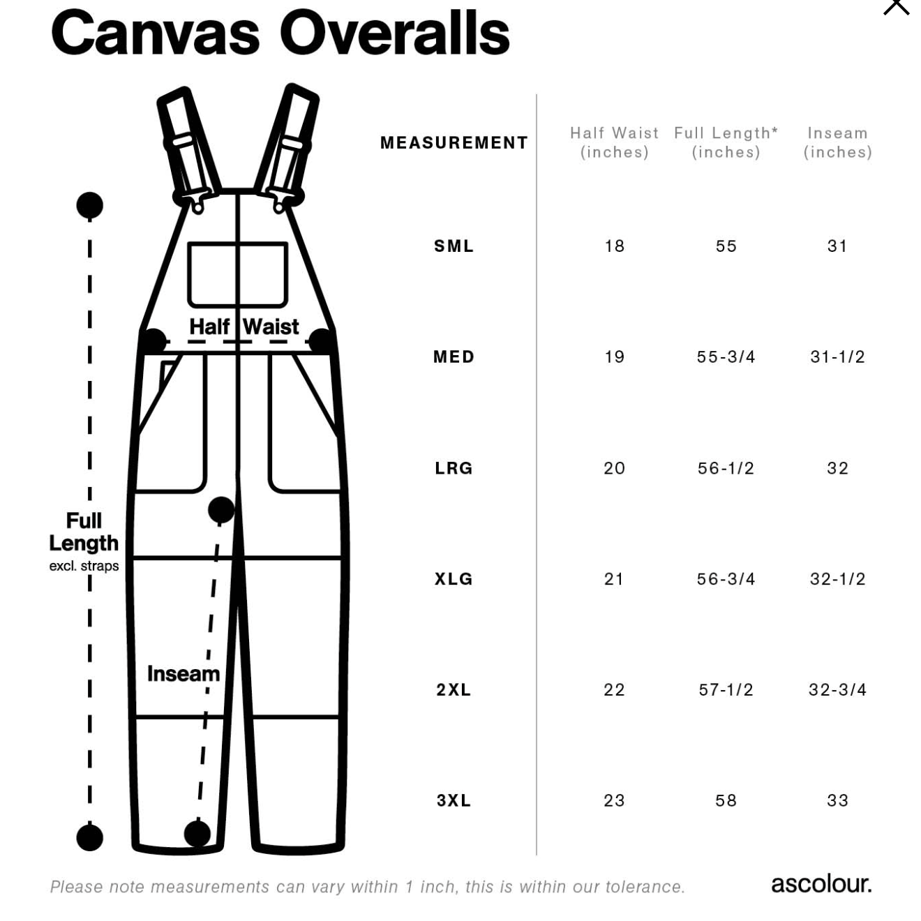 Tuinbroek - stevig canvas