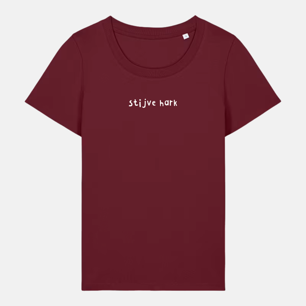 Dames t-shirt - Stijve hark geborduurd