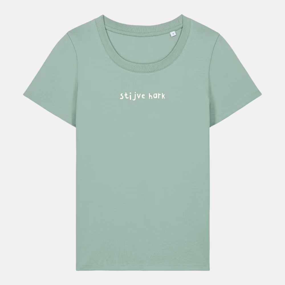 Dames t-shirt - Stijve hark geborduurd