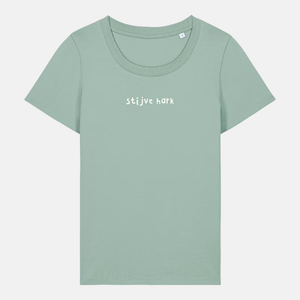 Dames t-shirt - Stijve hark geborduurd