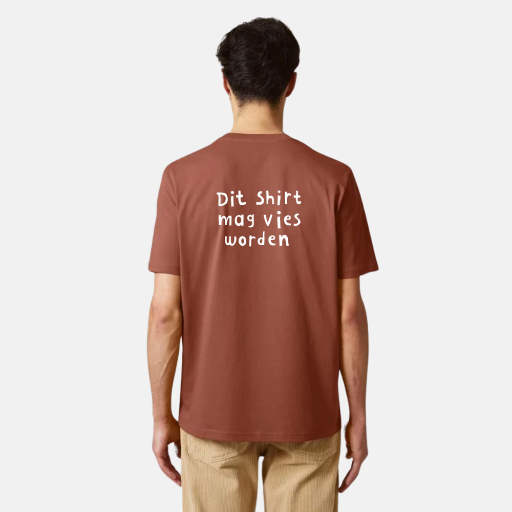 Khakifarbenes T-Shirt – Dieses Hemd kann schmutzig werden 