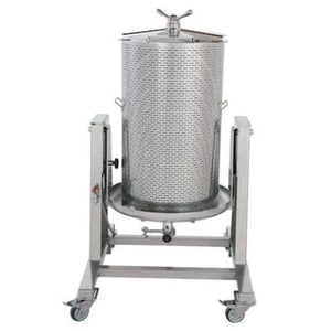 Hydropresse inox 100 litres avec sac de pressage, capot de protection et diaphragme de pressage