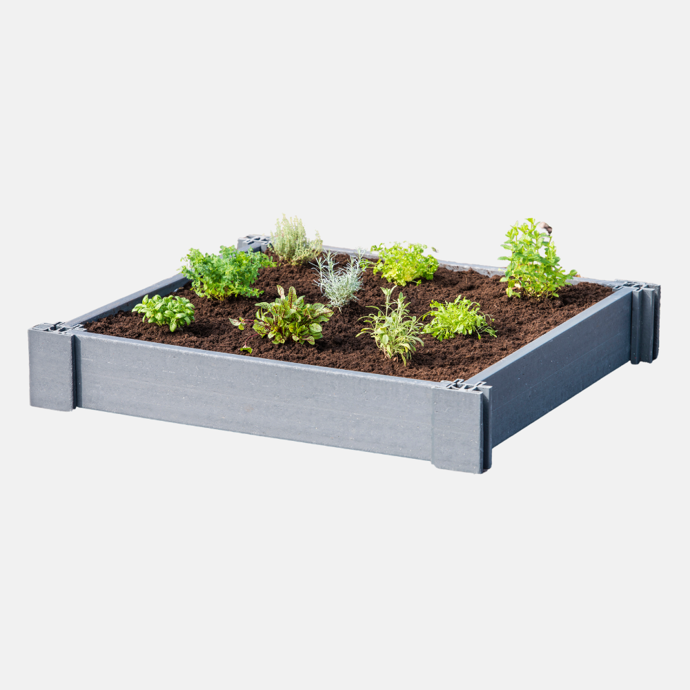Recycled vegetable garden box 22 cm high