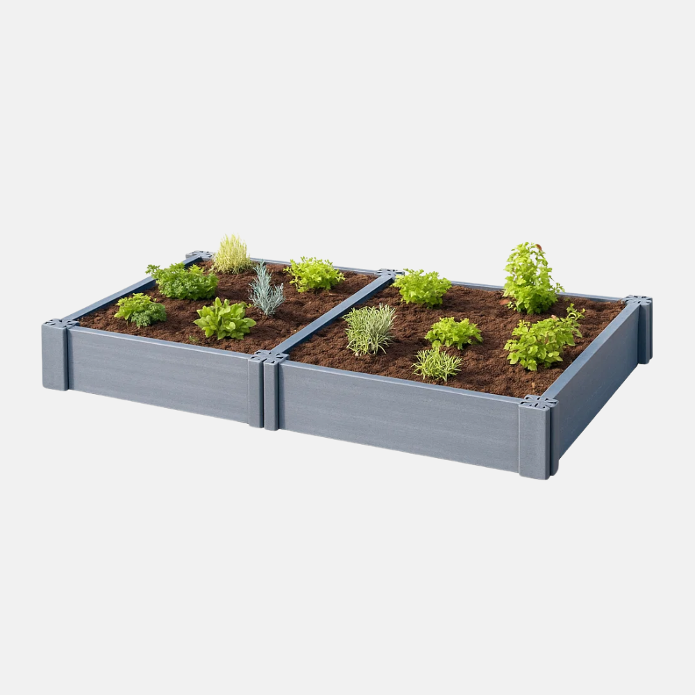 Extension module for recycled vegetable garden box 22 cm high