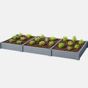 Extension module for recycled vegetable garden box 22 cm high