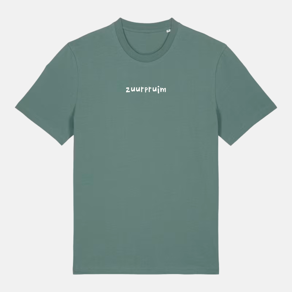 Unisex t-shirt - Zuurpruim geborduurd
