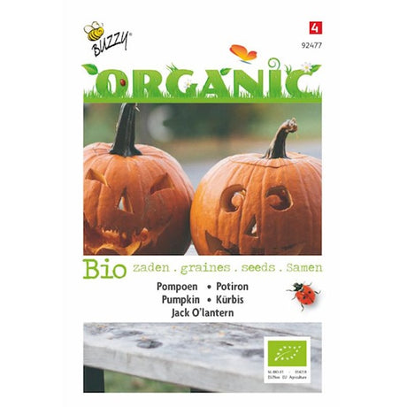 buzzy organic jack o lantern