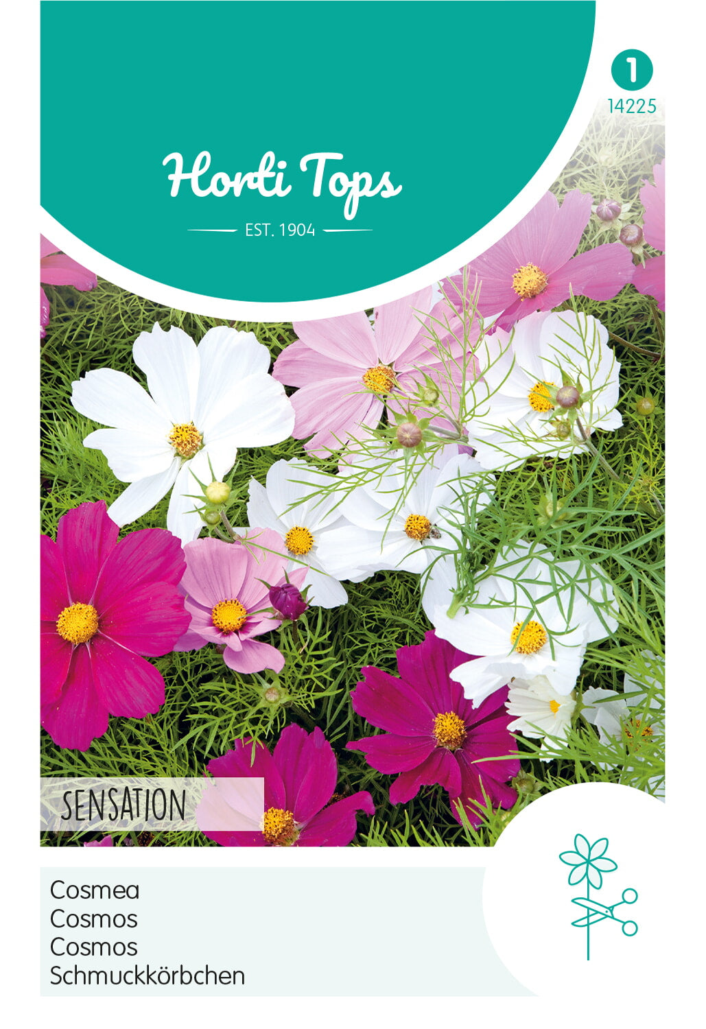 Cosmea Sensation gemengd - inh.: 1 gram Hortitops