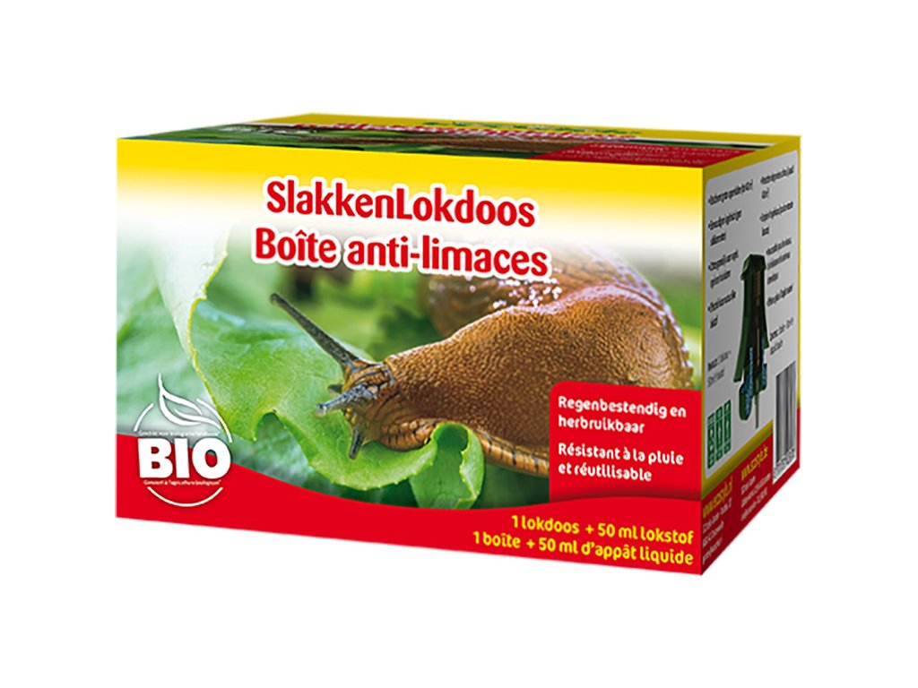 Schneckenköderbox im Öko-Stil 