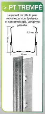 Weinberg-Endpfosten Cugnart PT 270 cm