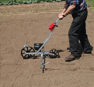 Sämaschine Earthway mit 6 Säscheiben für alle Saatgutgrößen