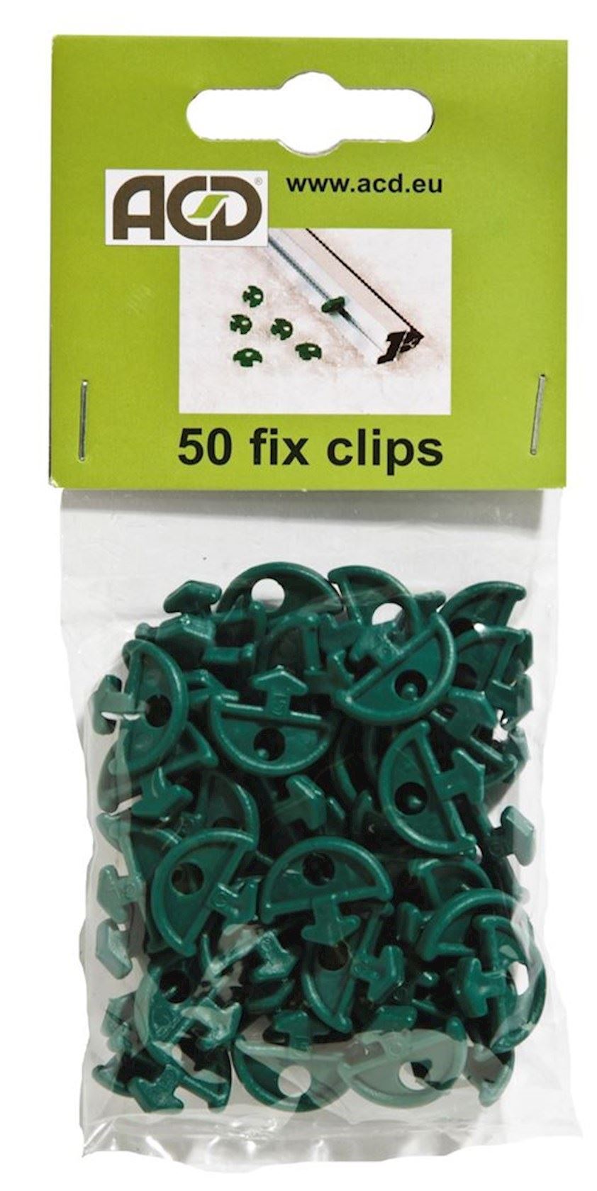 Clips ACD Fix pour papier bulle/toile d'ombrage (50 pièces) 