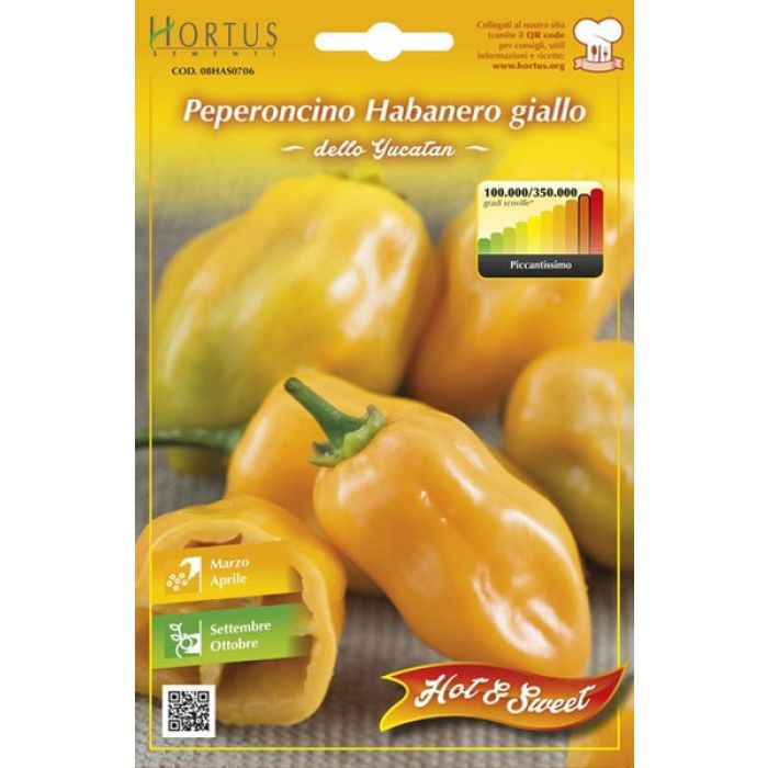 Peper Habanero geel - 300000 Scoville