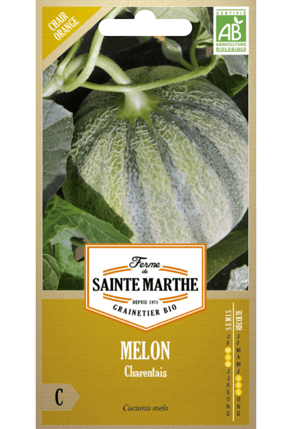 Melone 'Charentais' Bio-Samen