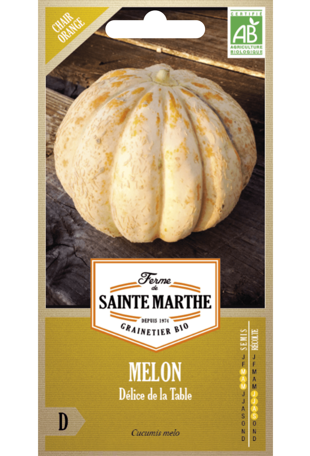 Melon 'Délice de La Table' Graines Bio