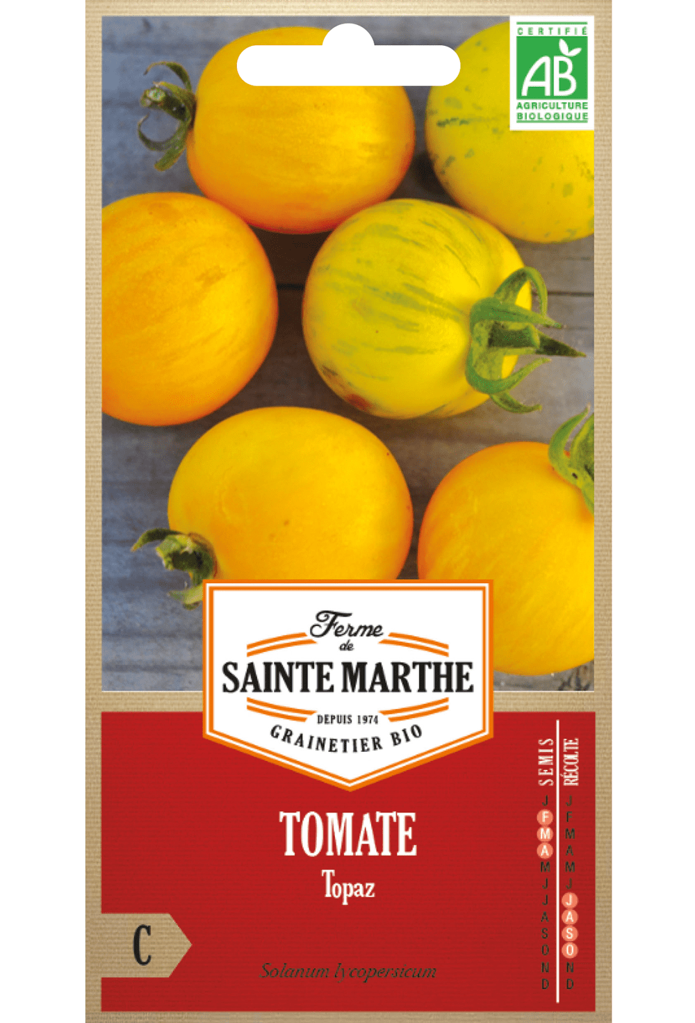 Graines de Tomate Topaze BIO