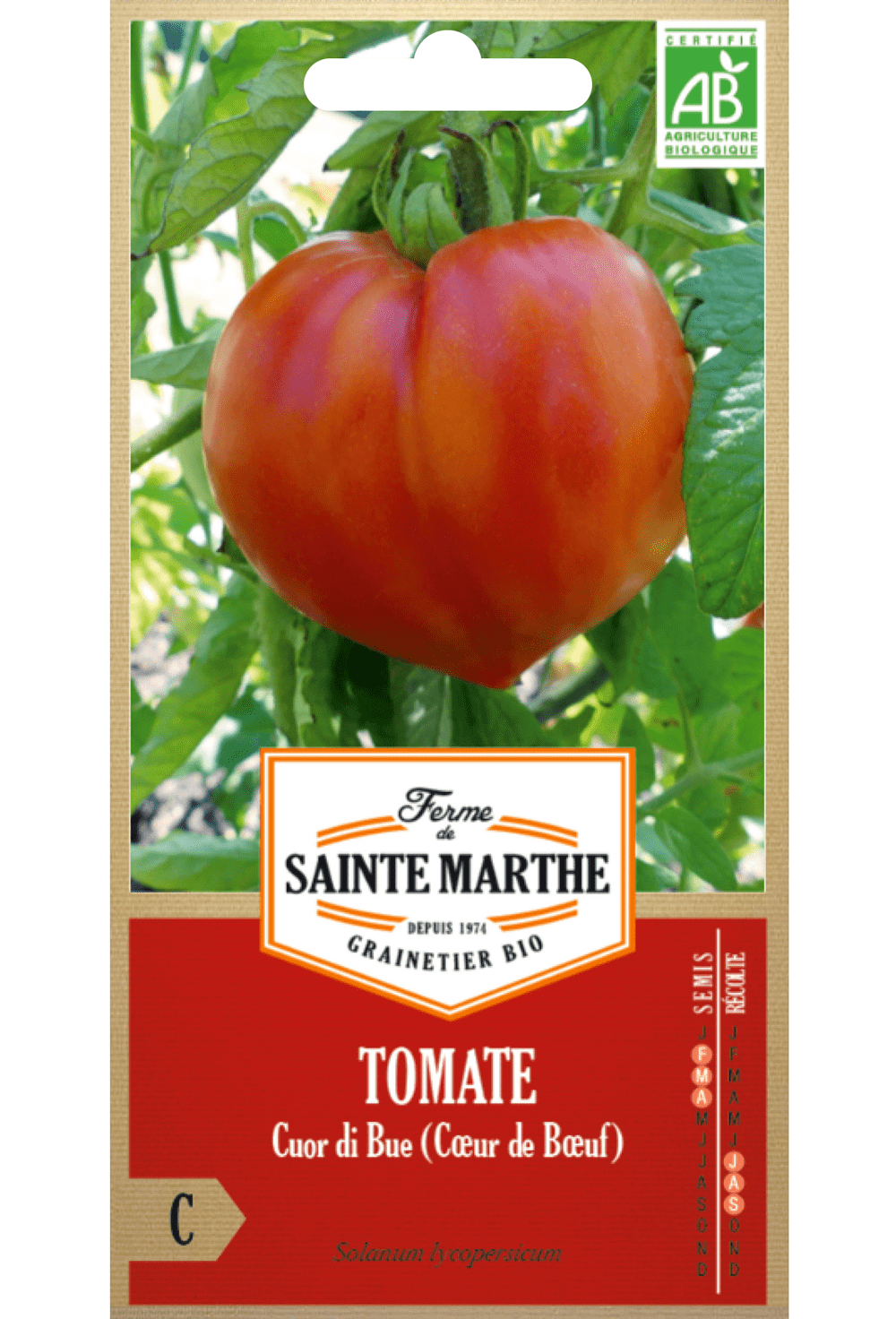 Tomatensamen CUOR DI BUE (Coeur de Boef) BIO