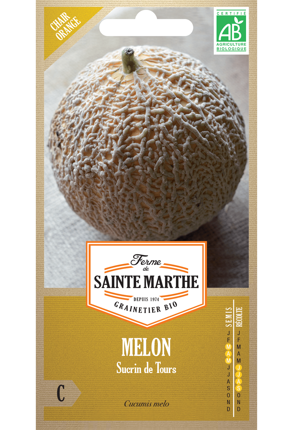 Melone 'Sucrin de Tours' Bio-Samen