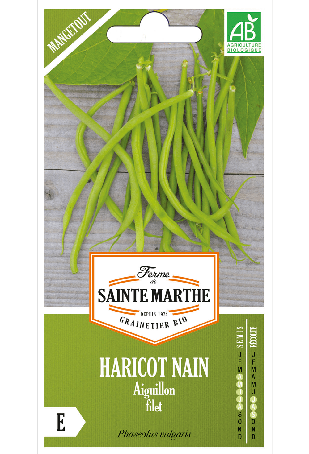 Haricot fin Aiguillon 80 g Graines BIO