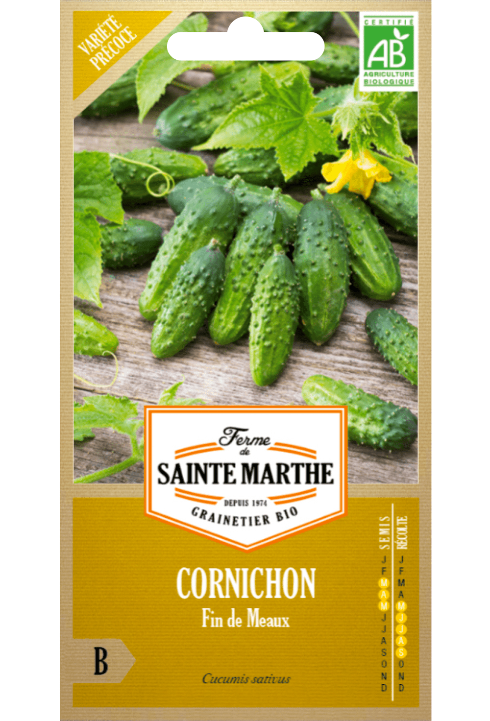 Cornichon 'Fin de Meaux' Bio graines