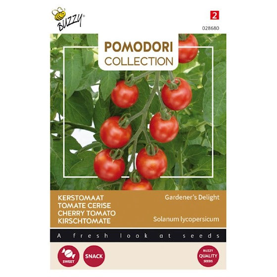 Pomodori animé. Tomate cerise Gardeners Delight (Cerise) - contenu: 0,1 gramme