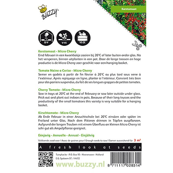 Buzzy Cherry Tomato Micro Cherry - Inhalt: 10 Samen