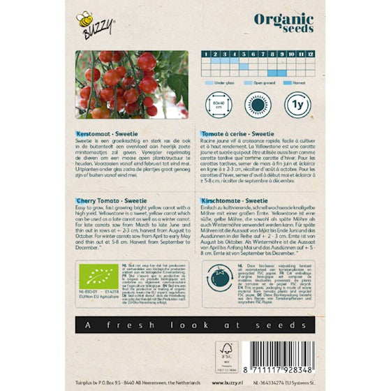 Buzzy® Organic Tomaat Sweetie (BIO) - inh.: 0.1 gram