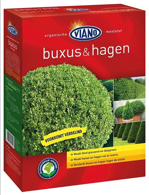 Viano Organische meststof voor buxus en hagen 3 kg + 1 kg kalk